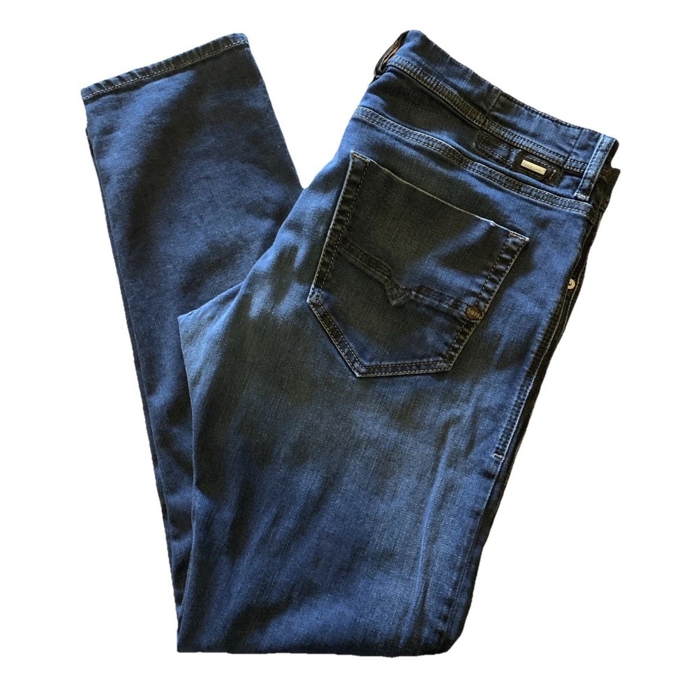 DIESEL Industry Men's 37x30.5 TEPPHAR STRETCH Slim Carrot Button Fly‎ Selvedge